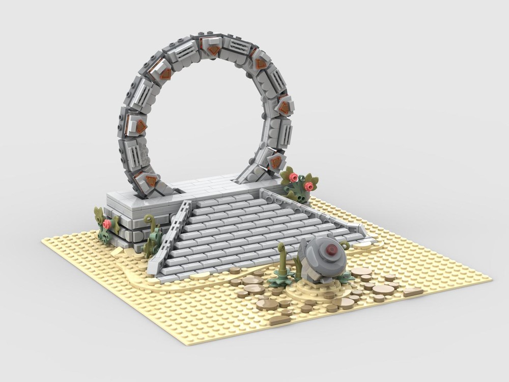 Lego Stargate in Minifigure Scale