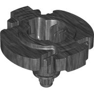 Lego Projectile, Base for Spinner with Axle / Pearl Titanium