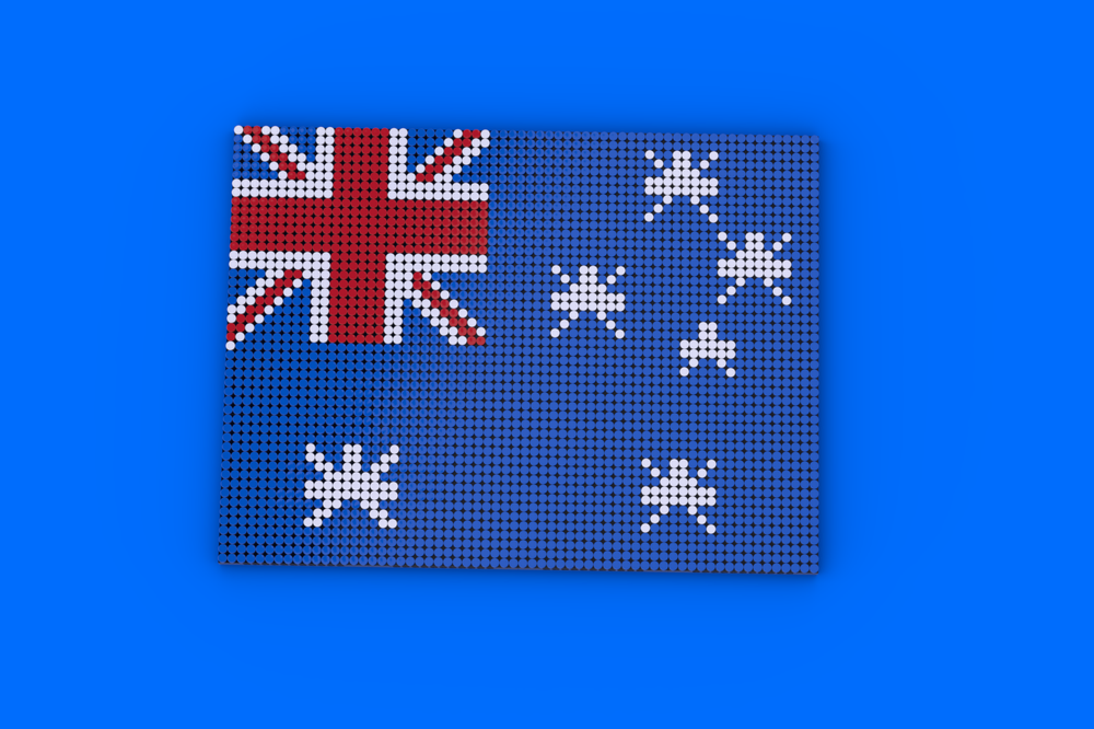 Lego australian flag