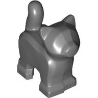 Lego Animal, Cat, Kitten, Short Tail [PLAIN] / Dark Bluish Gray