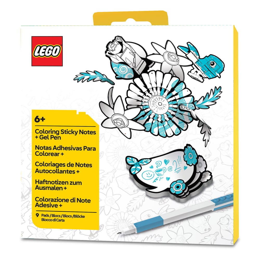 Lego Sticky Notes and Gel Pen Set Botanicals