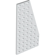 Lego Wedge Plate 6 x 12 Right / White