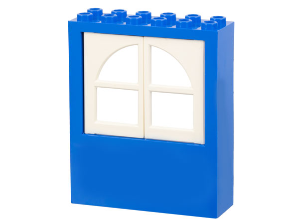 Lego Window 2 x 6 x 6 FreeStyle with 2 White Panes (6236 / 601)