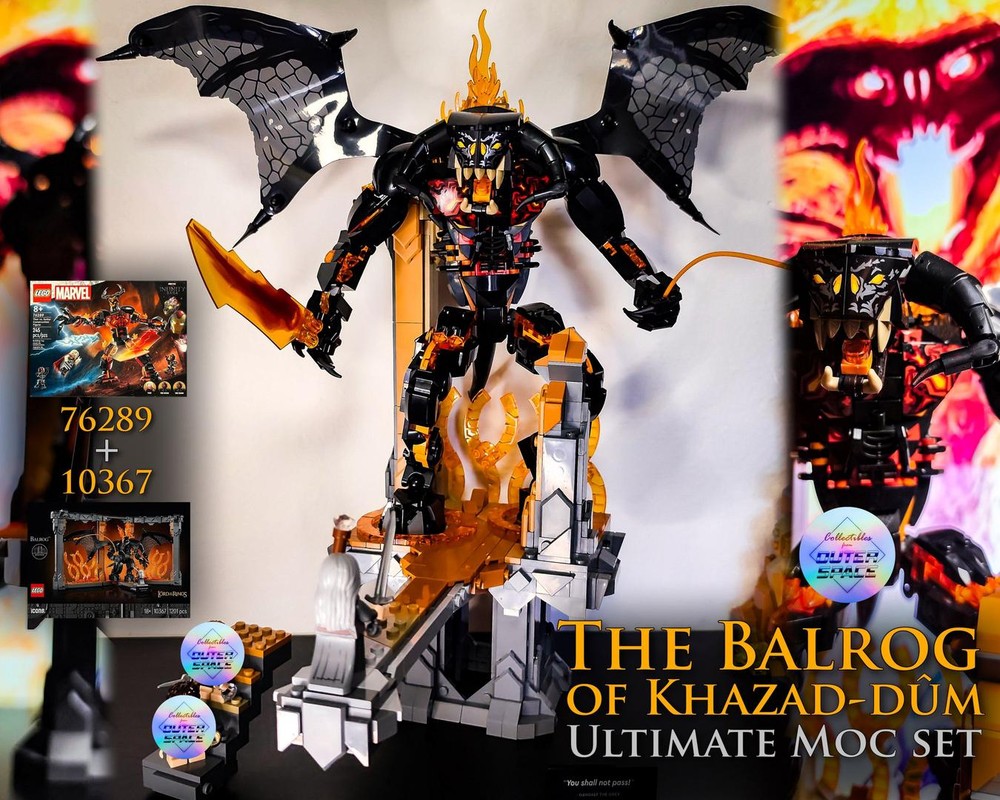 Lego The Balrog of Khazad-dûm Ultimate MOC Set
