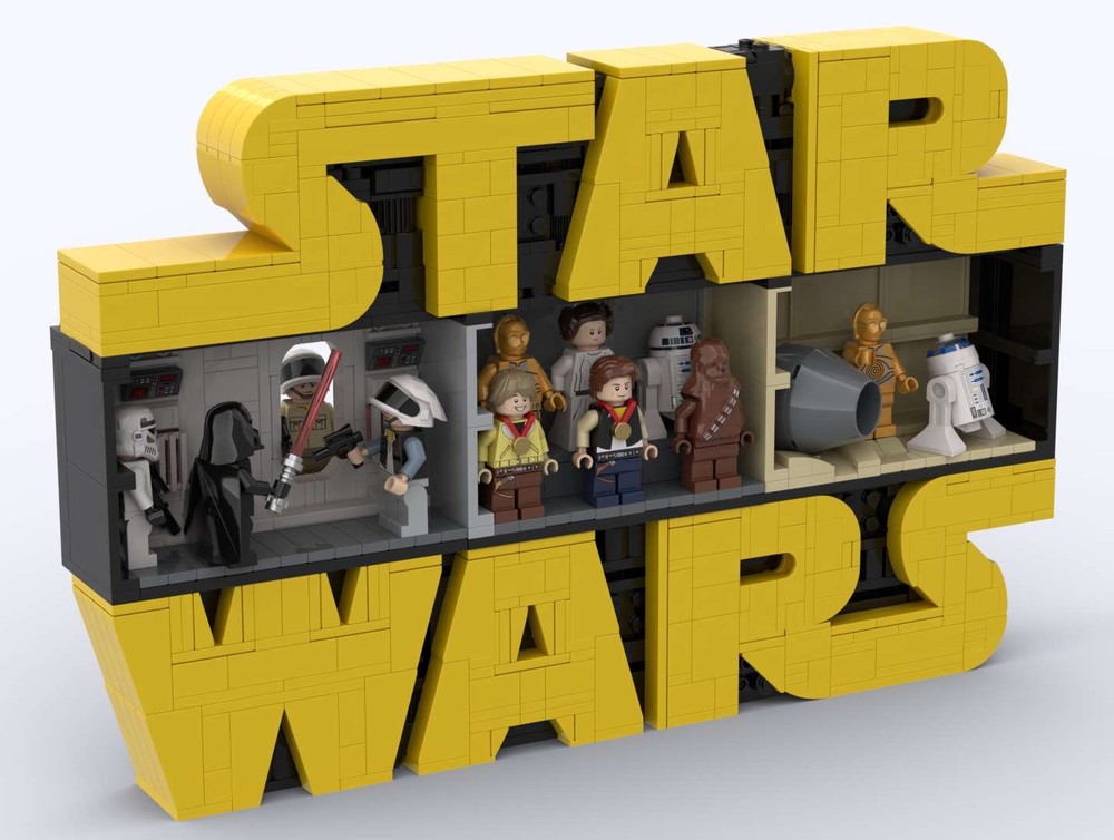 Lego 75407 Customizable Modular Diorama Frame for Star-Wars Logo