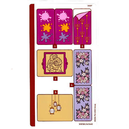 Lego Sticker Sheet for Set 43237-1