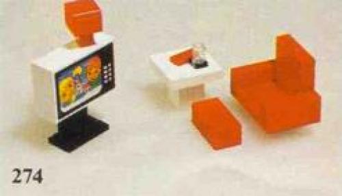 Lego Colour T.V. and Chair