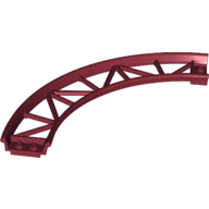Lego Vehicle Track, Roller Coaster, Curve / Dark Red