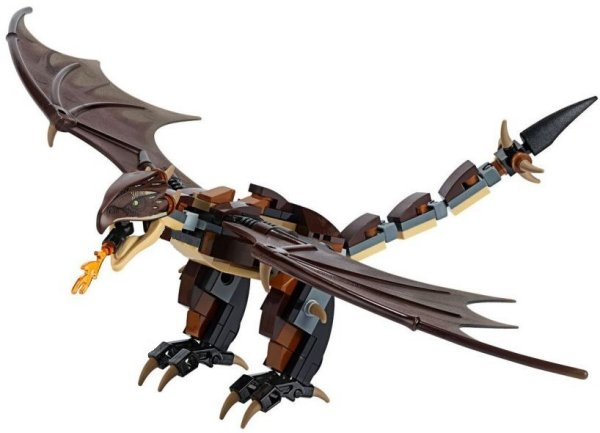 Lego Dragon, Harry Potter (Hungarian Horntail, Dark Brown Wings) - Brick Built