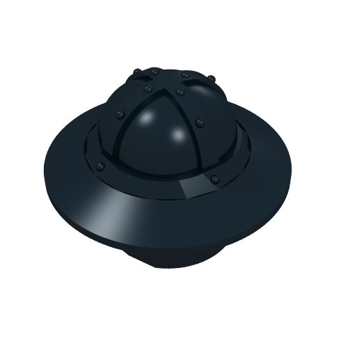 Lego Helmet with Chinstrap and Wide Brim / Black