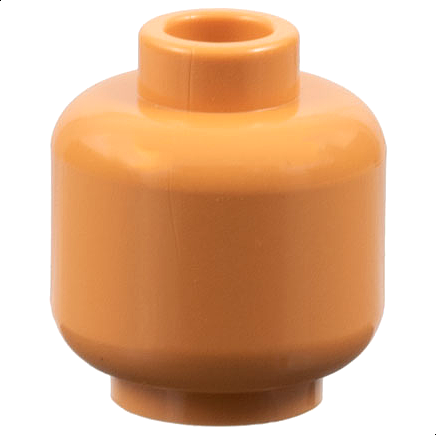Lego Minifigure, Head (Plain) / Nougat