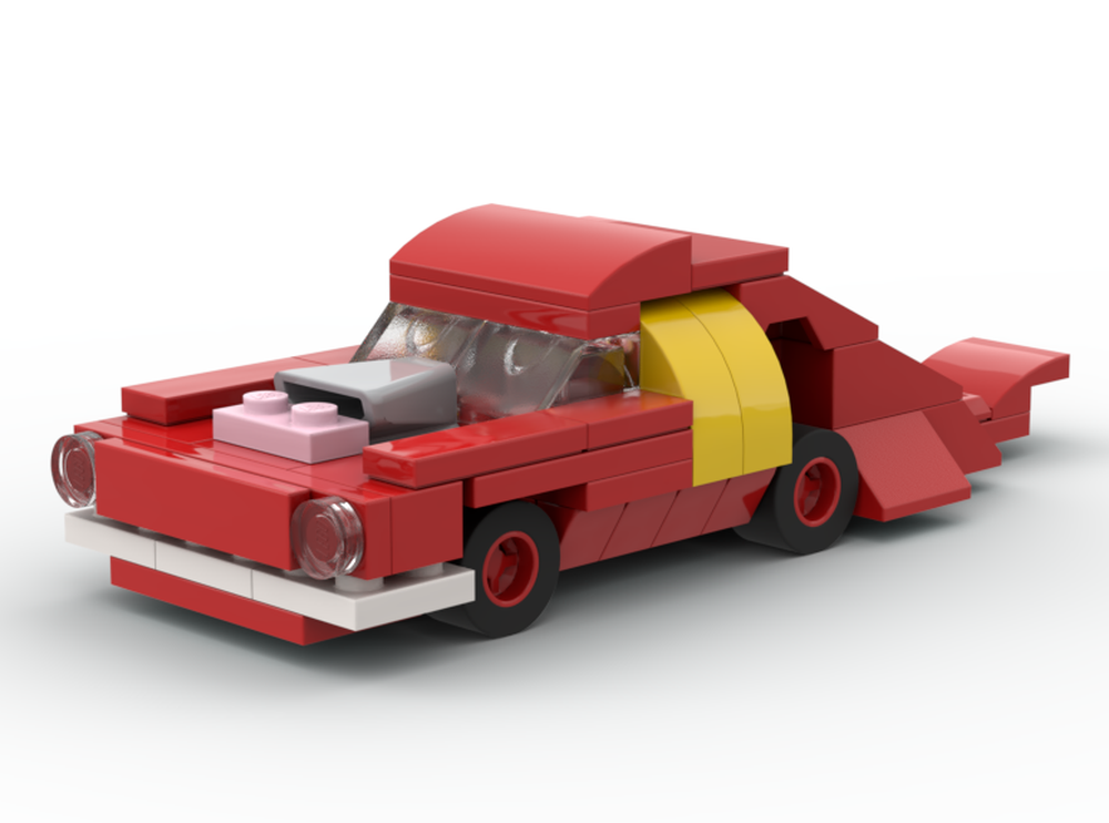 Lego 6wlc red dragon car