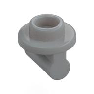 Lego Plate Round 1 x 1 with Hollow Stud and Bar on Underside - Long Space / Light Bluish Gray