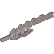 Lego Weapon Sword Serrated with Bar Holder / Flat Silver