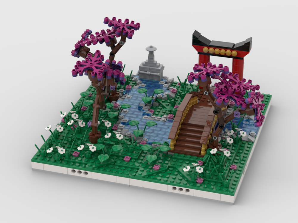 Lego Chinese Garden Diorama