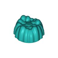 Lego Hair Small Tuft / Dark Turquoise