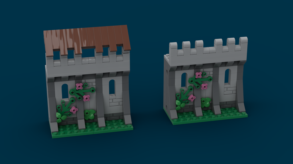 Lego Medieval modular castle walls