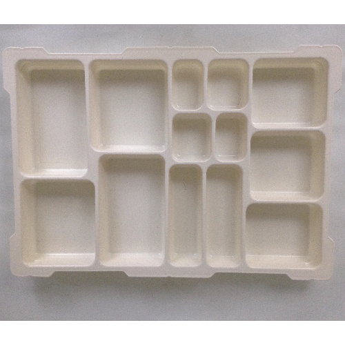 Lego Storage / Sorting Tray, Dacta, 13 Cups [For New Style Storage Bins] / Very Light Bluish Gray