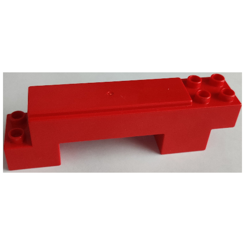 Lego Duplo Road Section Straight 2 x 7 x 2 / Red
