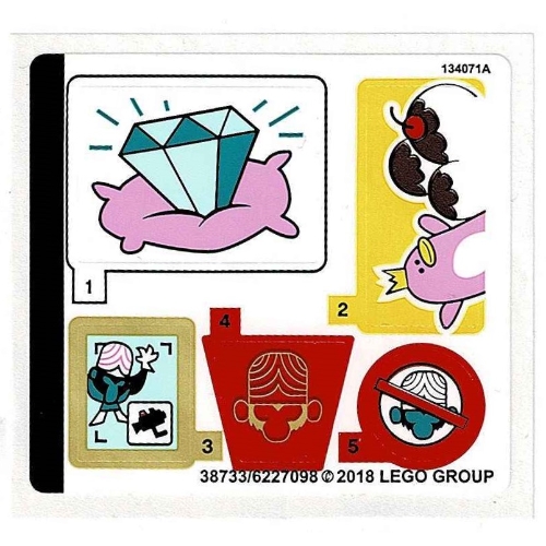 Lego Sticker Sheet for Set 41288-1 / [No Color/Any Color]