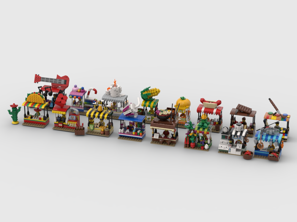 Lego Market Stand Ultra pack #2 | 16 MOCs