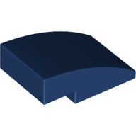 Lego Brick Curved 3 x 2 No Studs / Dark Blue