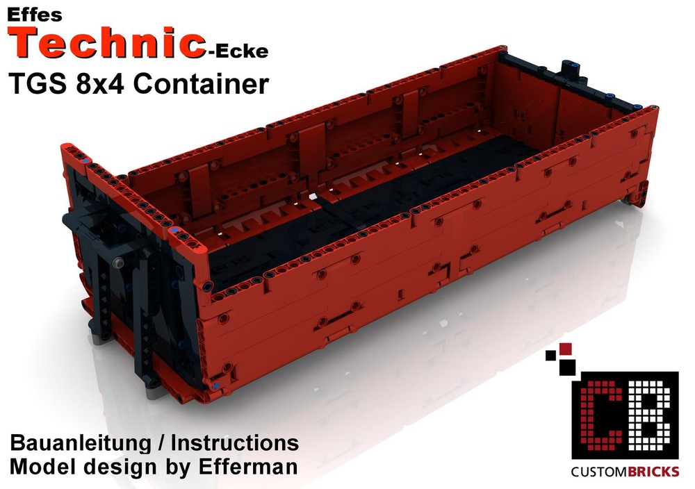 Lego Costom TGS Container red