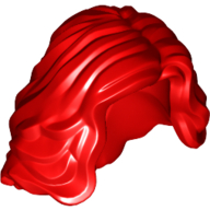 Lego Hair Mid-length with Side Part, Wavy / Red