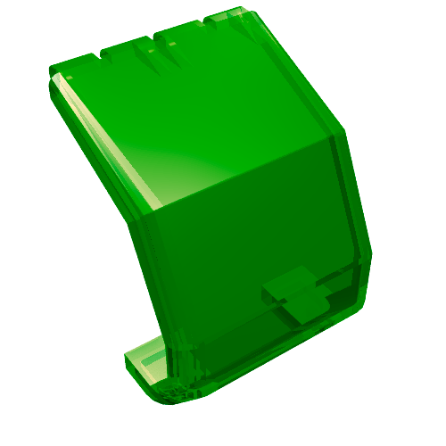 Lego Windscreen 4 x 4 x 4 1/3 Helicopter / Trans-Green