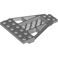 Lego Wedge Plate 8 x 6 x 2/3 with Grille / Light Bluish Gray