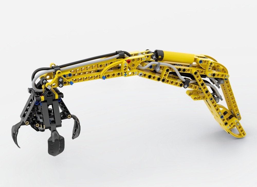 Lego Replaceable bucket styles for pneumatic excavators