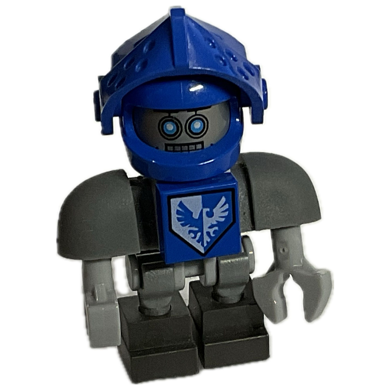 Lego Clay Bot with Blue Helmet and Visor