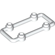 Lego Lattice 3 x 6 Module with Studs / White