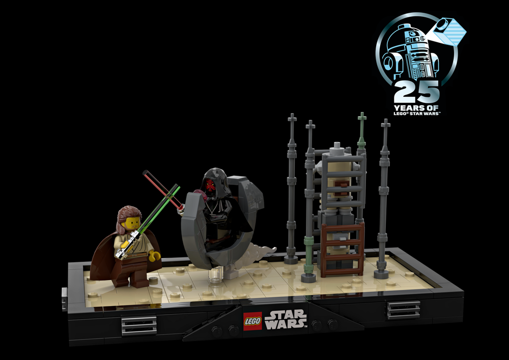Lego Lightsaber Duel Diorama