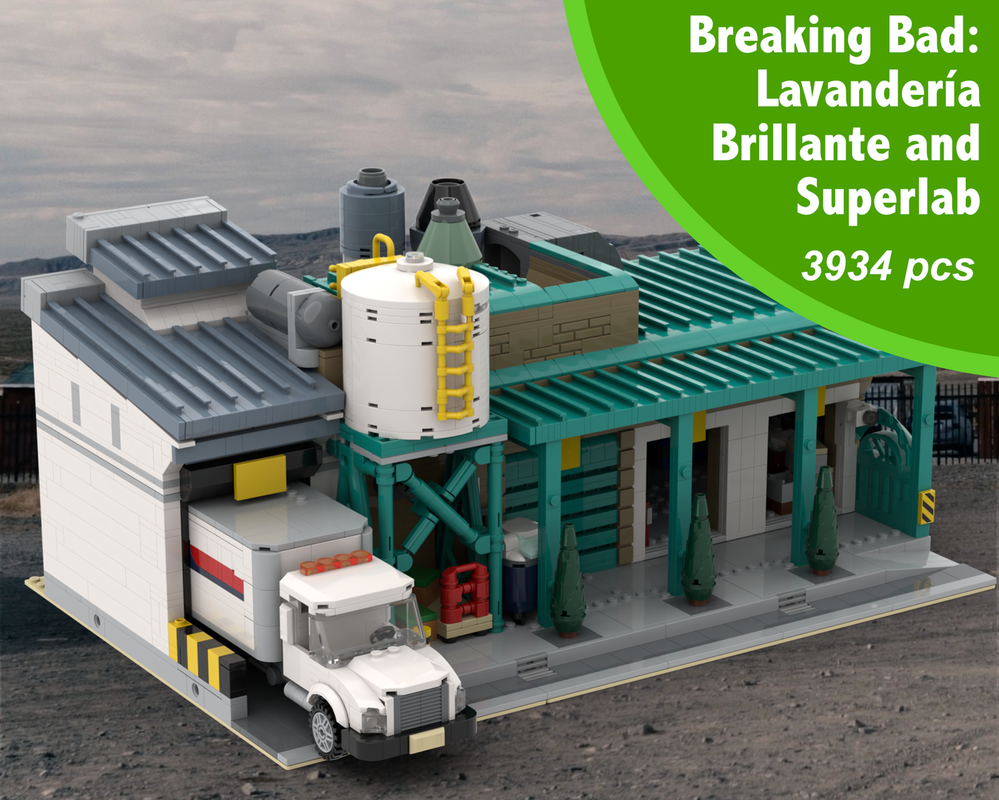 Lego Breaking Bad: Modular Laundromat and Superlab
