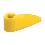 Lego Technic Tooth 1 x 3 with Axle Hole [Rounded Underside] / Yellow