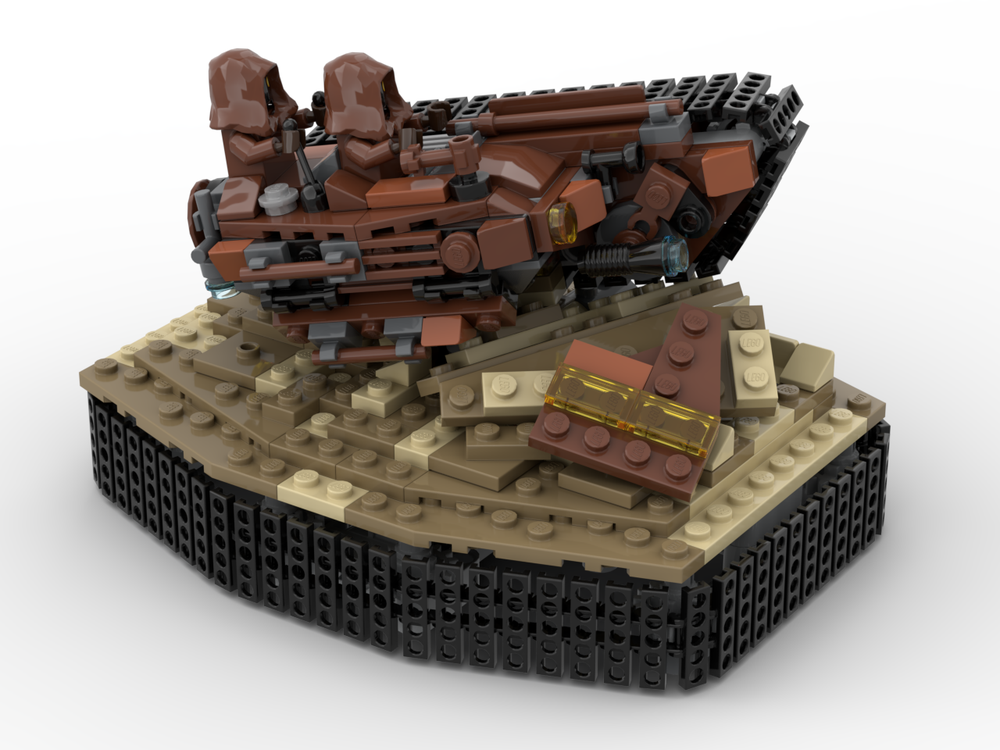 Lego Jawa's Speeder v2 (with base and stand, separate instructions)