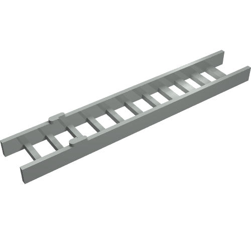 Lego Ladder Two Piece, Bottom Section / Light Gray