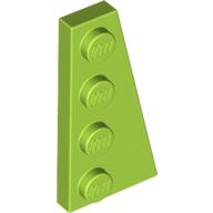 Lego Wedge Plate 4 x 2 Right / Lime