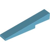Lego Brick Sloped 1 x 6 x 1 with 1 x 2 x 1/3 Cutout / Medium Azure