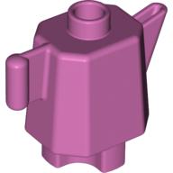 Lego Duplo Teapot / Coffeepot, Indented Base / Medium Dark Pink