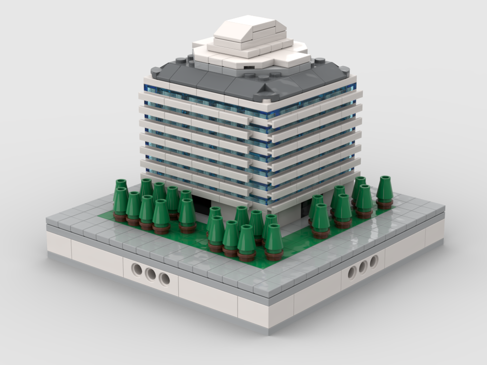 Lego Office building #3 | for modular city