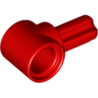 Lego Technic Pin Connector Hub with 1 Axle / Red