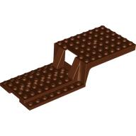 Lego Vehicle Base, Trailer Half 6 x 16 x 2 2/3 / Reddish Brown