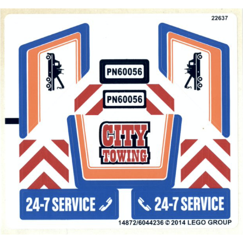 Lego Sticker Sheet for Set 60056-1 / [No Color/Any Color]