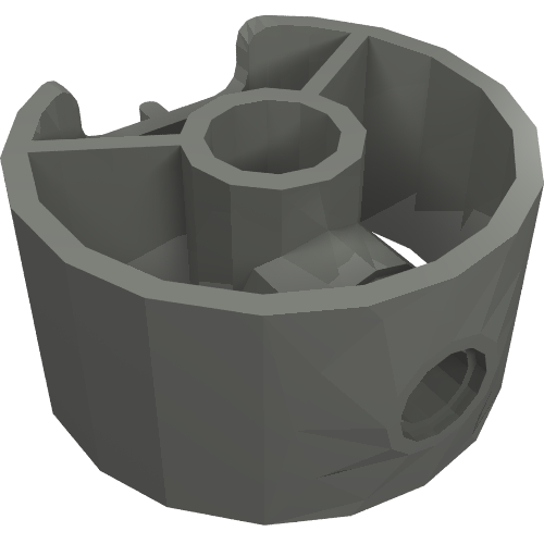 Lego Animal Body Part, Elephant Tail Ring / Dark Bluish Gray