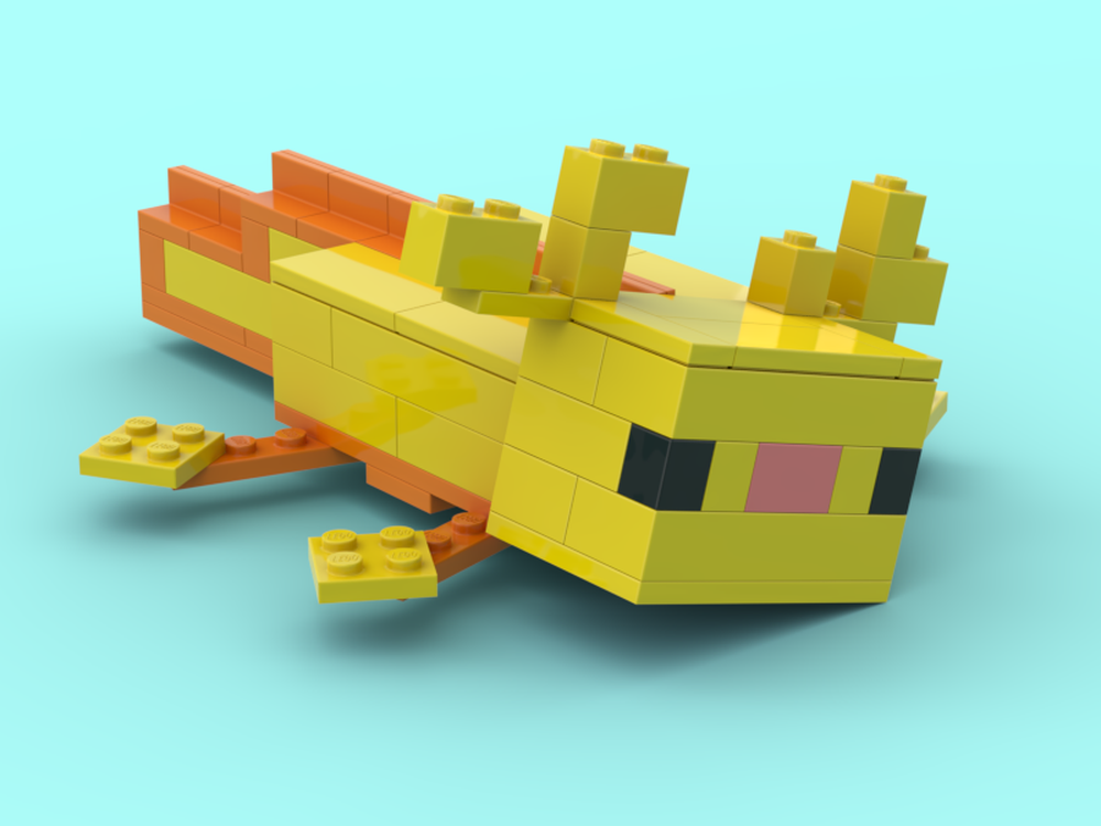 Lego Minecraft axolotl