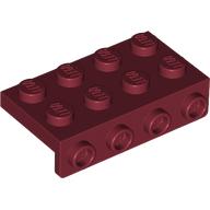 Lego Bracket 2 x 4 - 1 x 4 / Dark Red