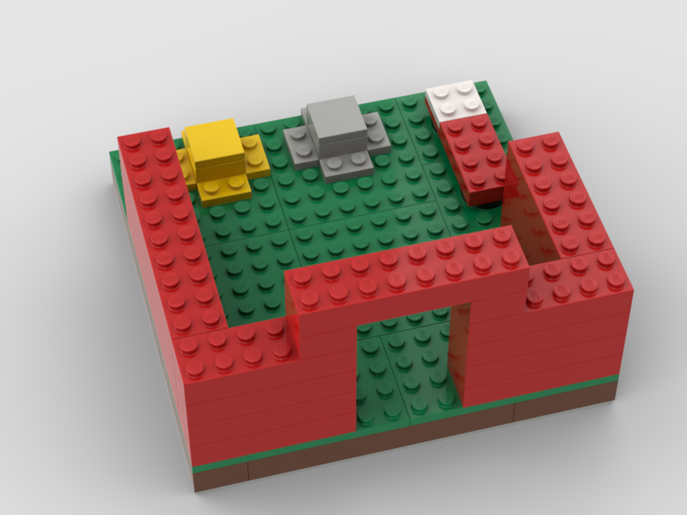 Lego Minecraft bedwars red island