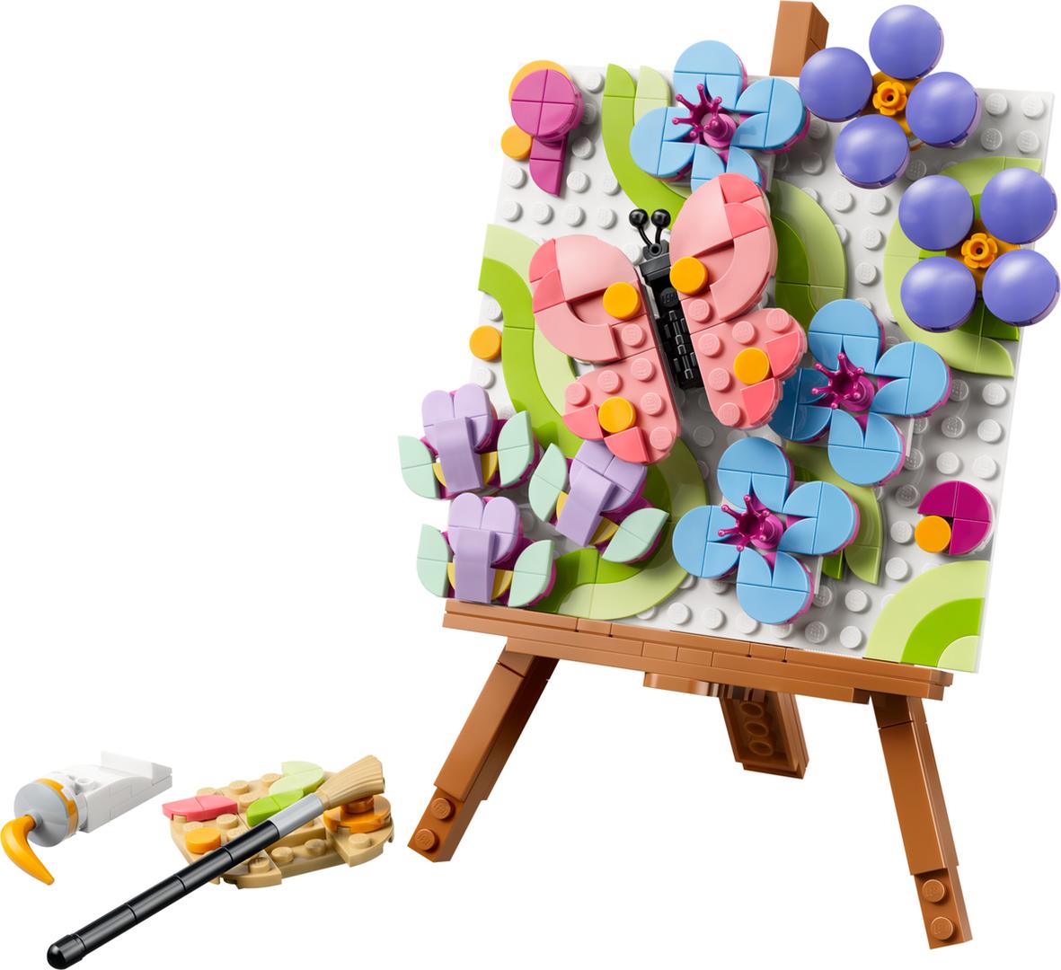 Lego Floral Art Decor Painting